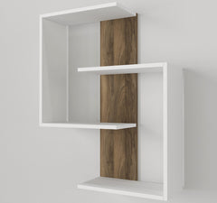 Armor Wall Shelf White - Walnut