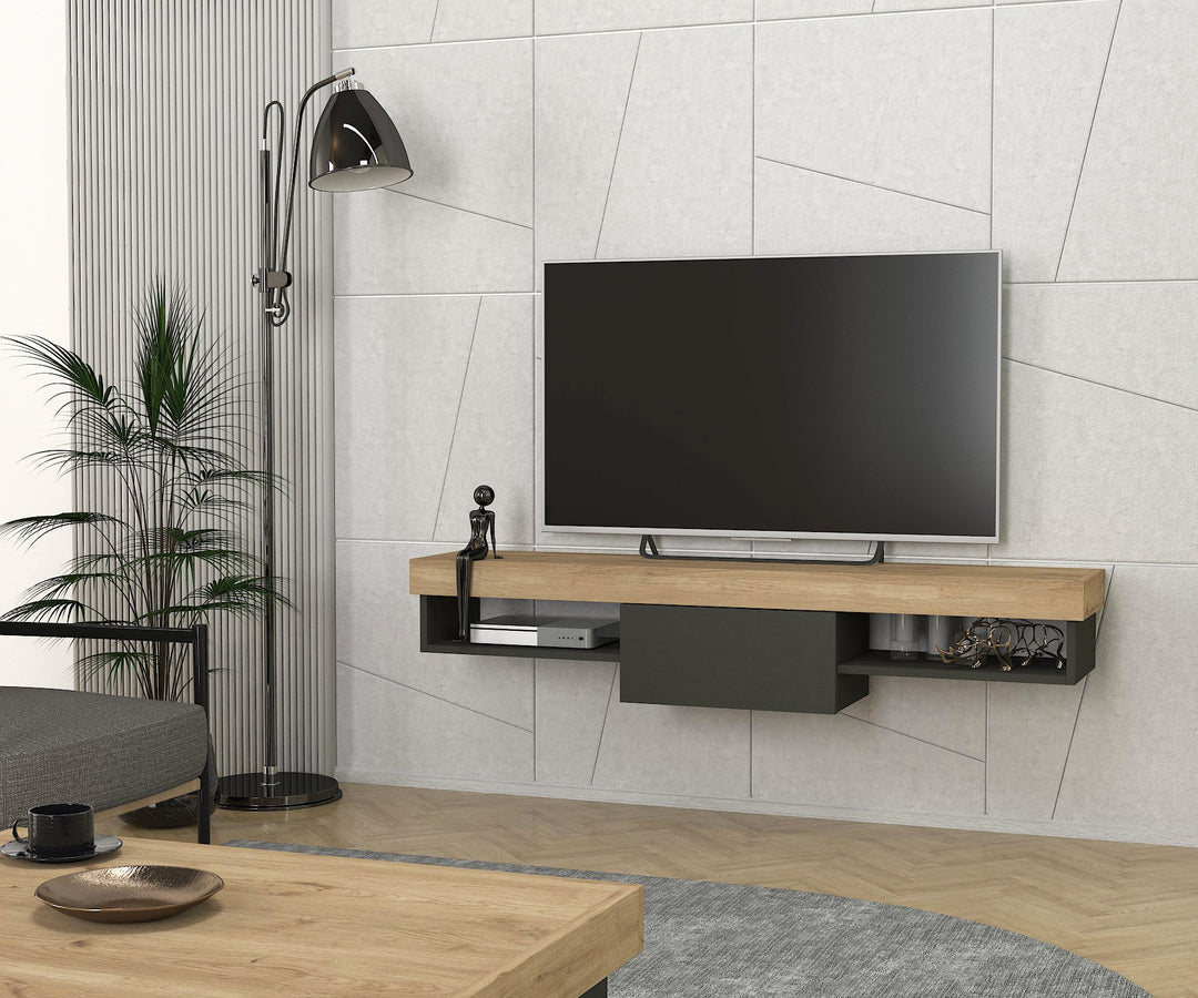 Barsine Tv Stand Sepet - Anthracite