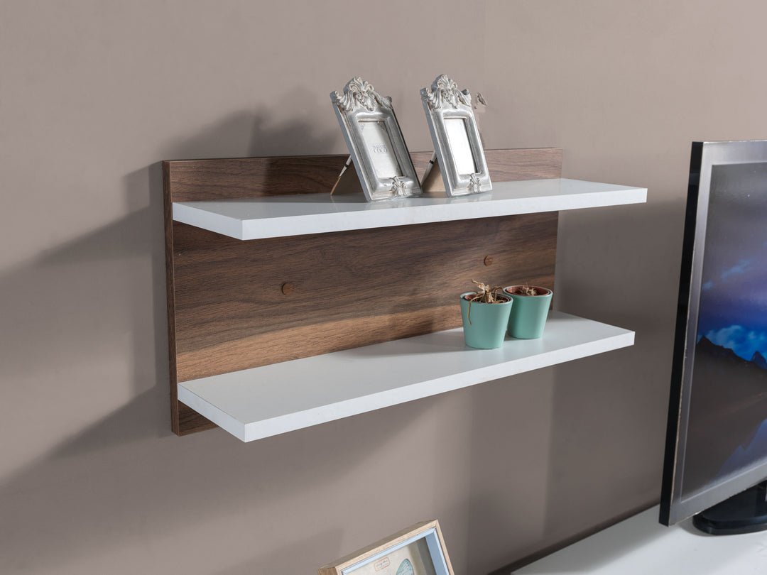 Beste Tv Unit White - Walnut