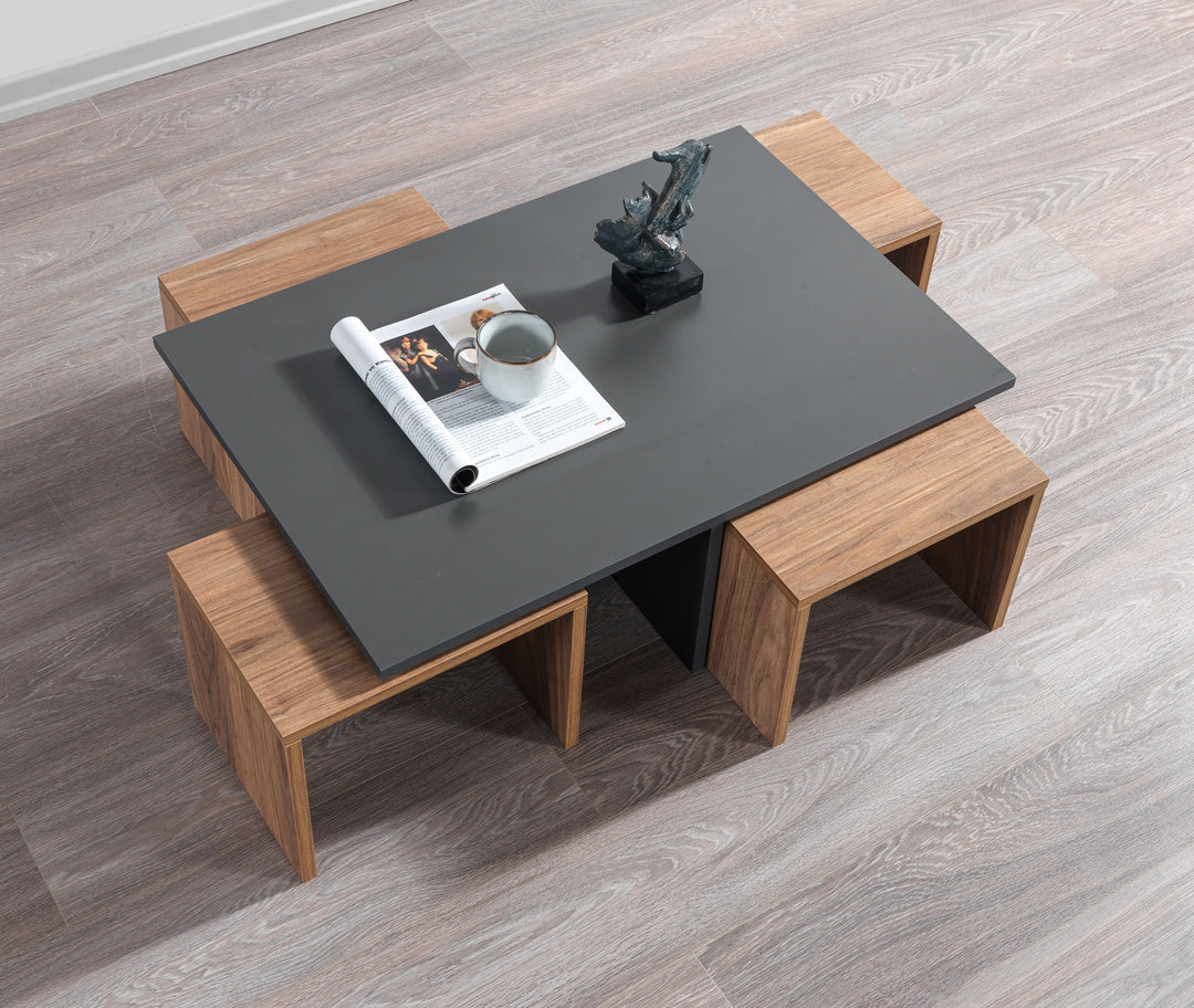 Chest Coffee Table Anthracite - Kaman