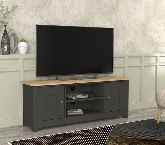 Cladio Tv Stand 130cm Anthracite - Sapphire