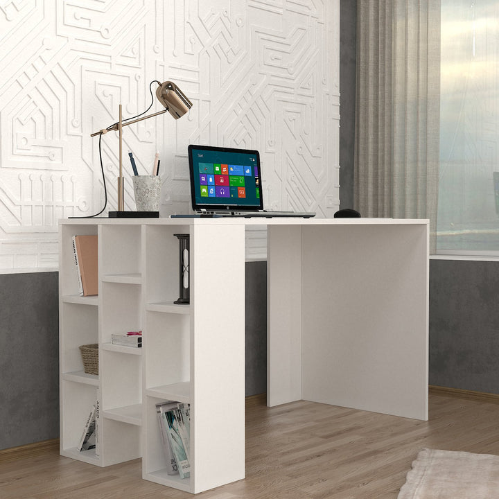 Duren Study Desk White