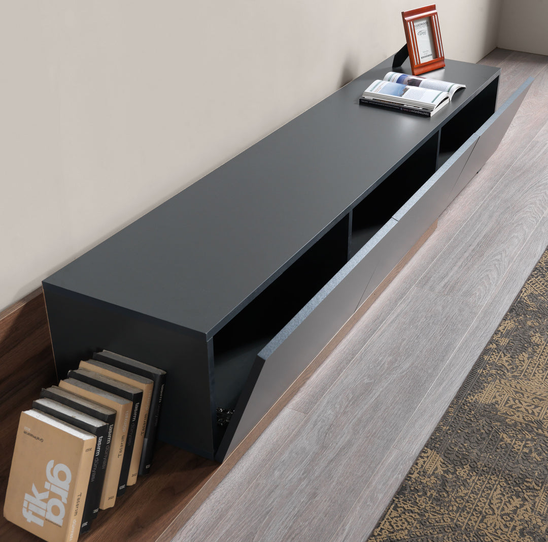 Ensty Tv Unit Walnut - Anthracite