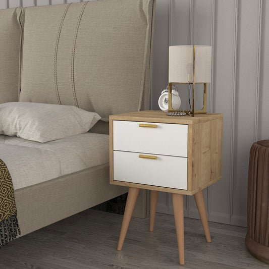 Ganna Nightstand Sapphire - White