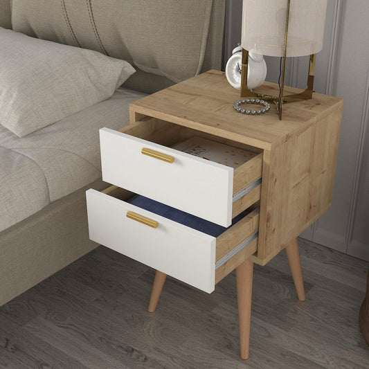 Ganna Nightstand Sapphire - White