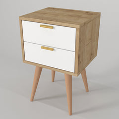 Ganna Nightstand Sapphire - White