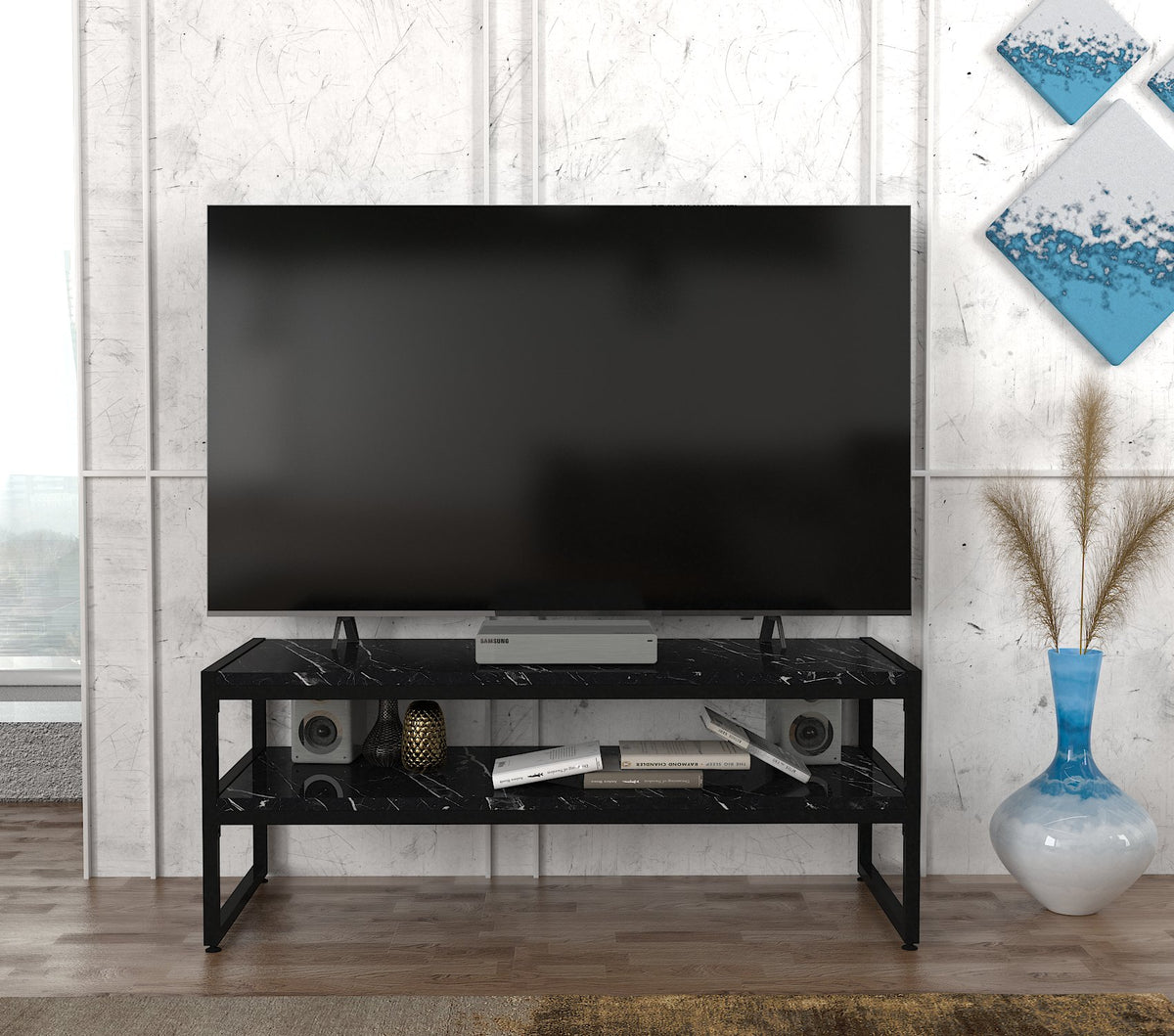 Ginza Tv Stand Black Marble