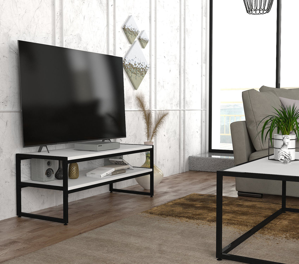 Ginza Tv Stand White