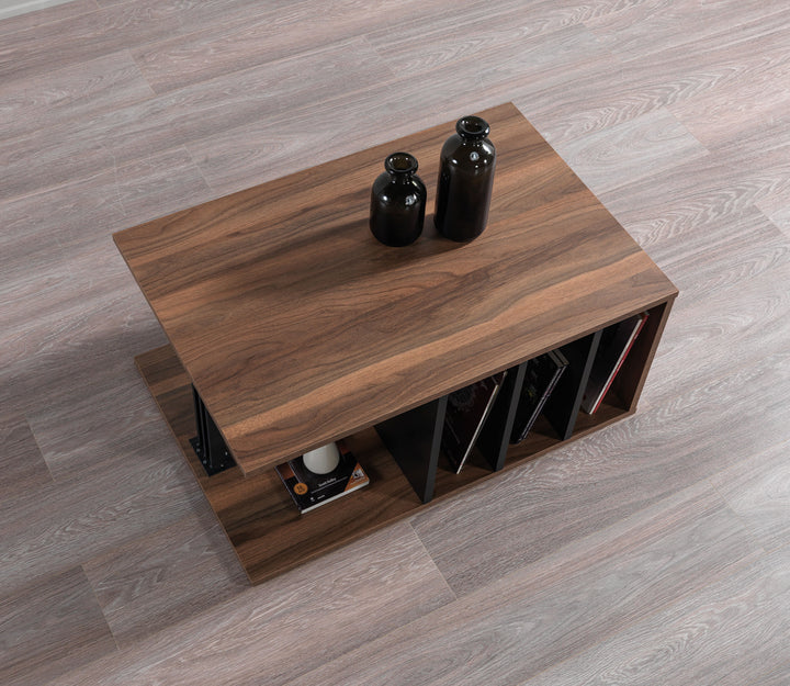 Hilda Coffee Table Walnut - Black