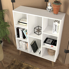 Janel Bookcase White