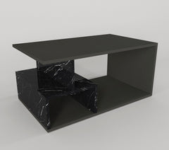 Jannet Coffee Table Anthracite - Marble