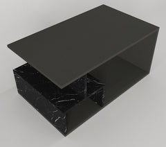 Jannet Coffee Table Anthracite - Marble