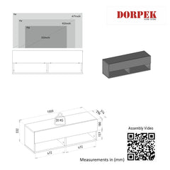 Metropol Tv Stand 100 cm Atlantic Pine