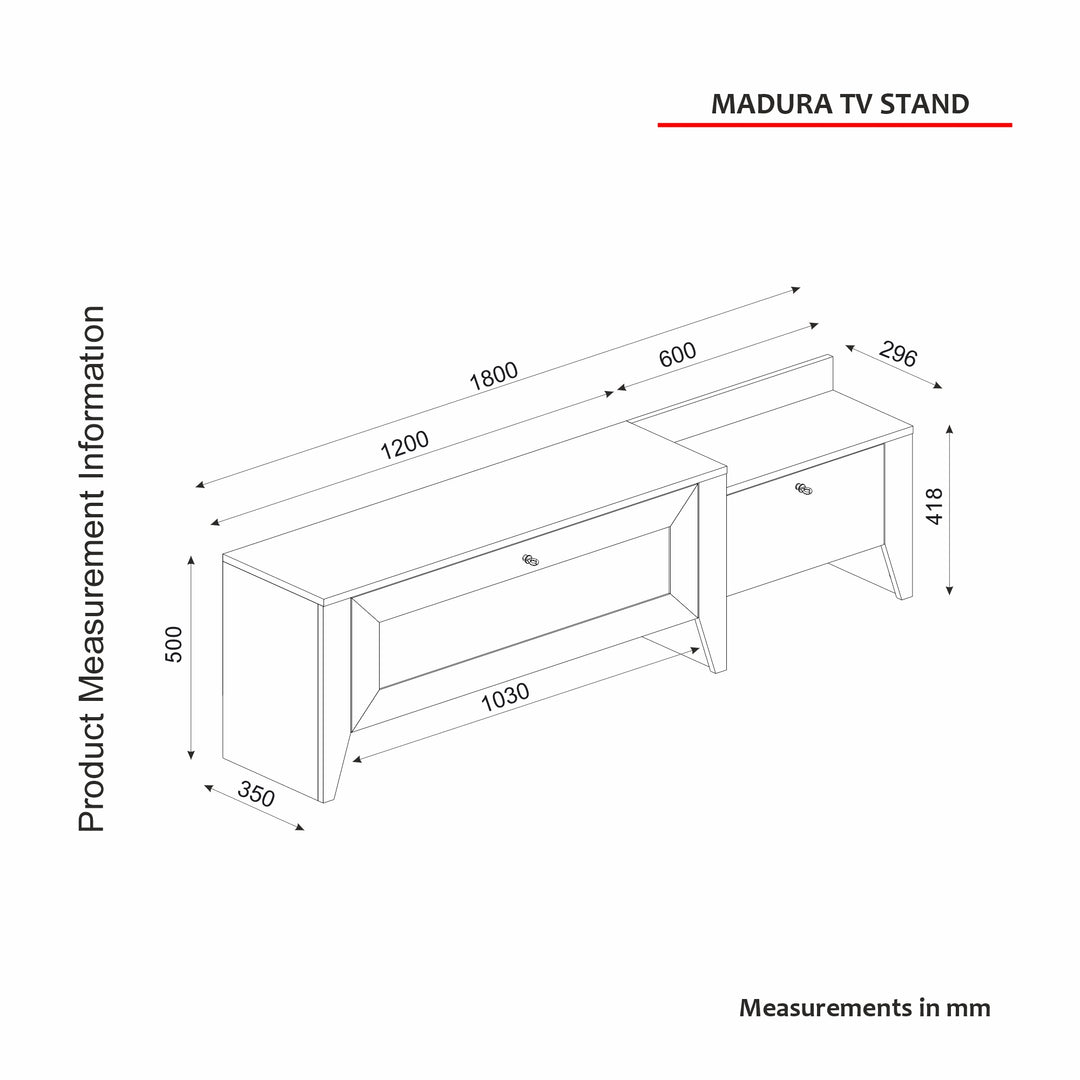 Madura Tv Stand Sapphire - Hazeran