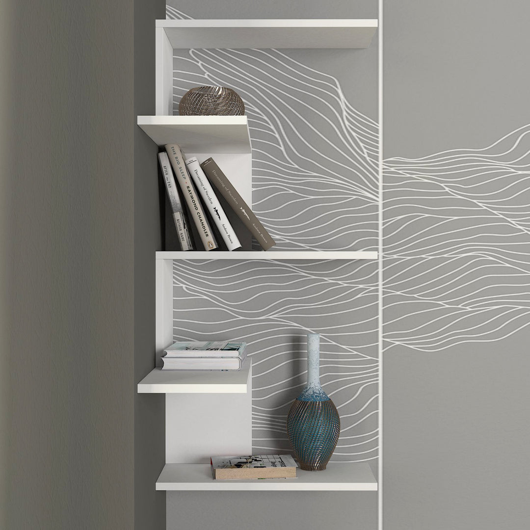 Marcella Corner Wall Shelf White