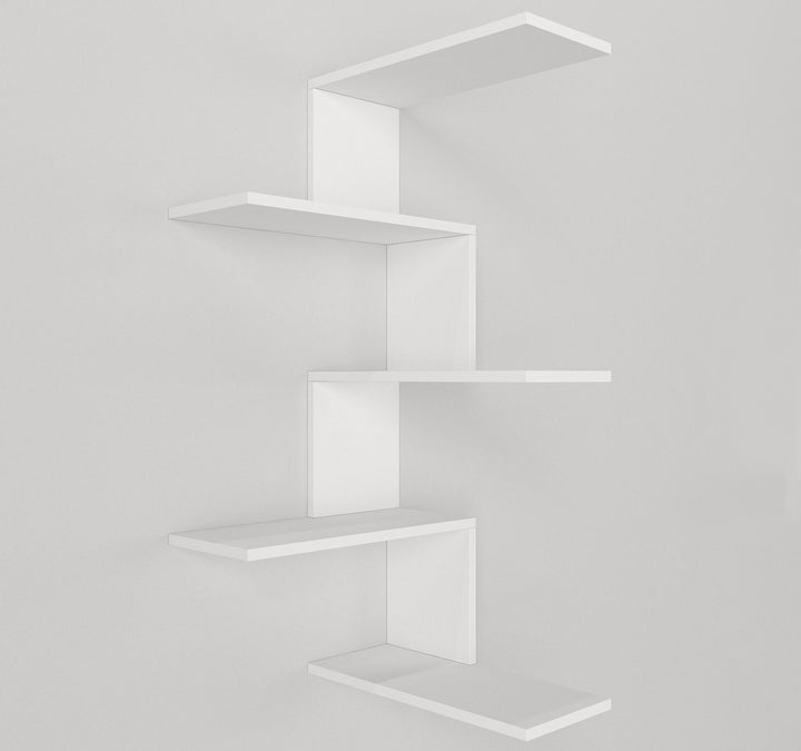 Marcella Corner Wall Shelf White