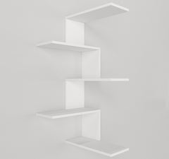 Marcella Corner Wall Shelf White