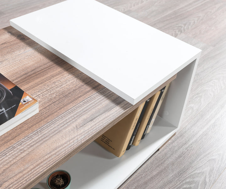 Modern Coffee Table White-Walnut