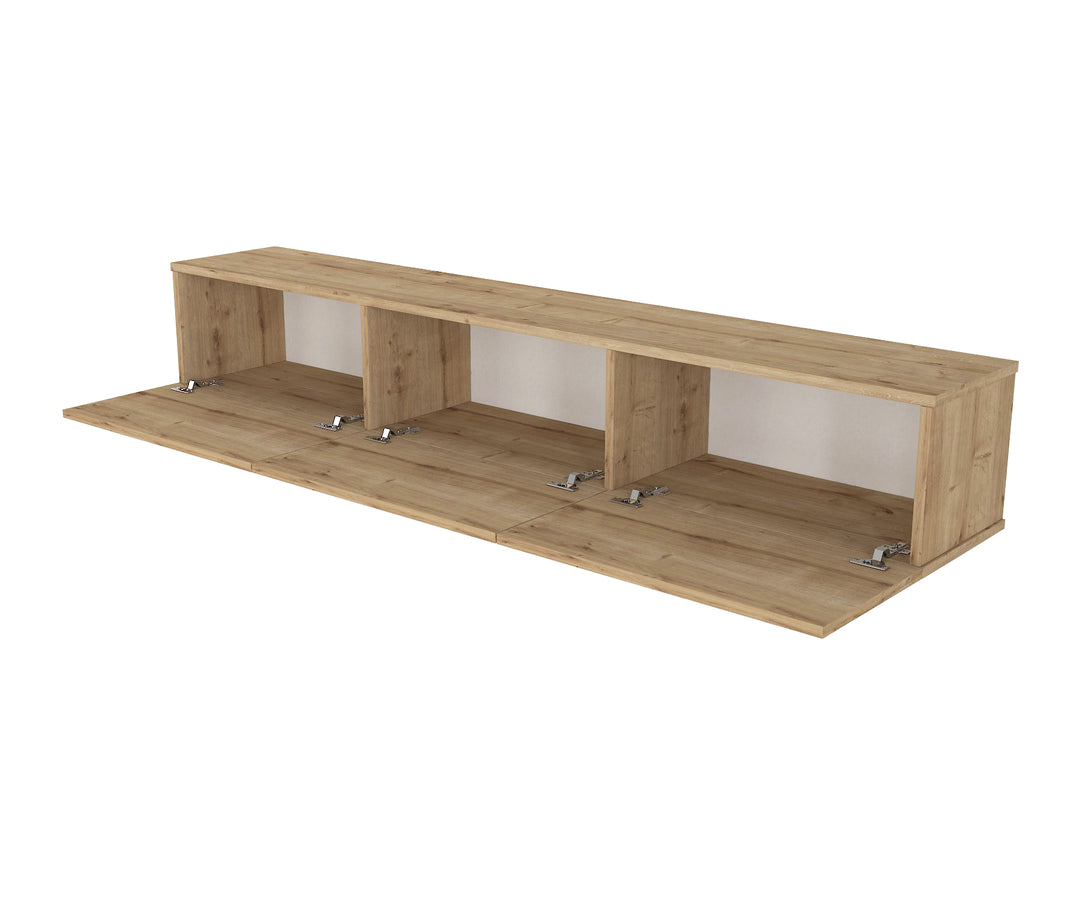 Newport Tv Stand, Sapphire Wood for TVs up to 78" - 180cm