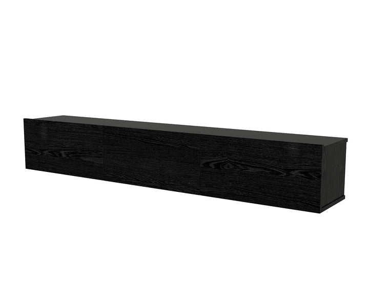 Newport Tv Stand, Sencron Black Wood for TVs up to 78" - 180cm