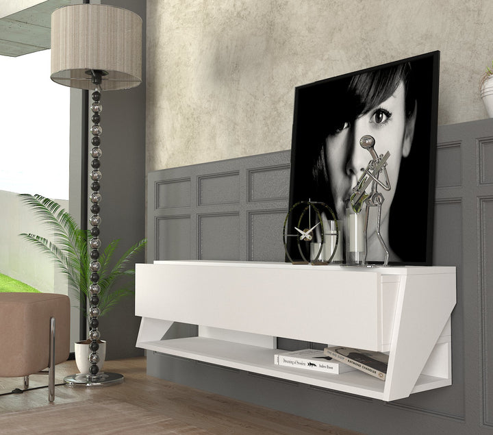 Olaf Tv Stand White - 120cm