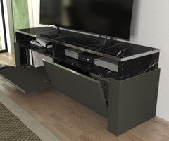 Patros Tv Stand Anthracite - Marble