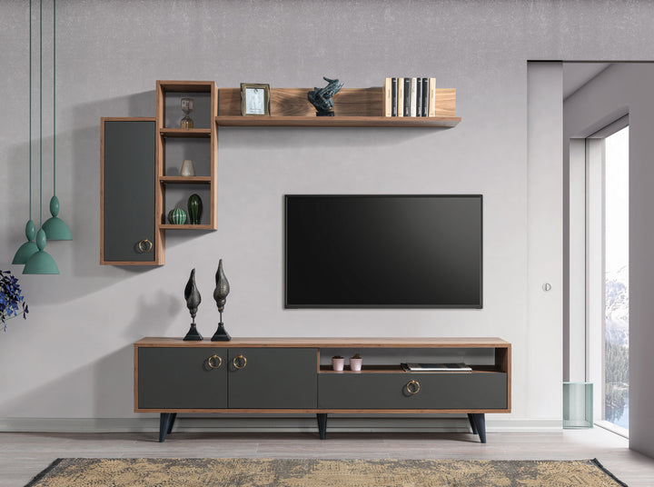 Peva Tv Unit Kaman - Anthracite