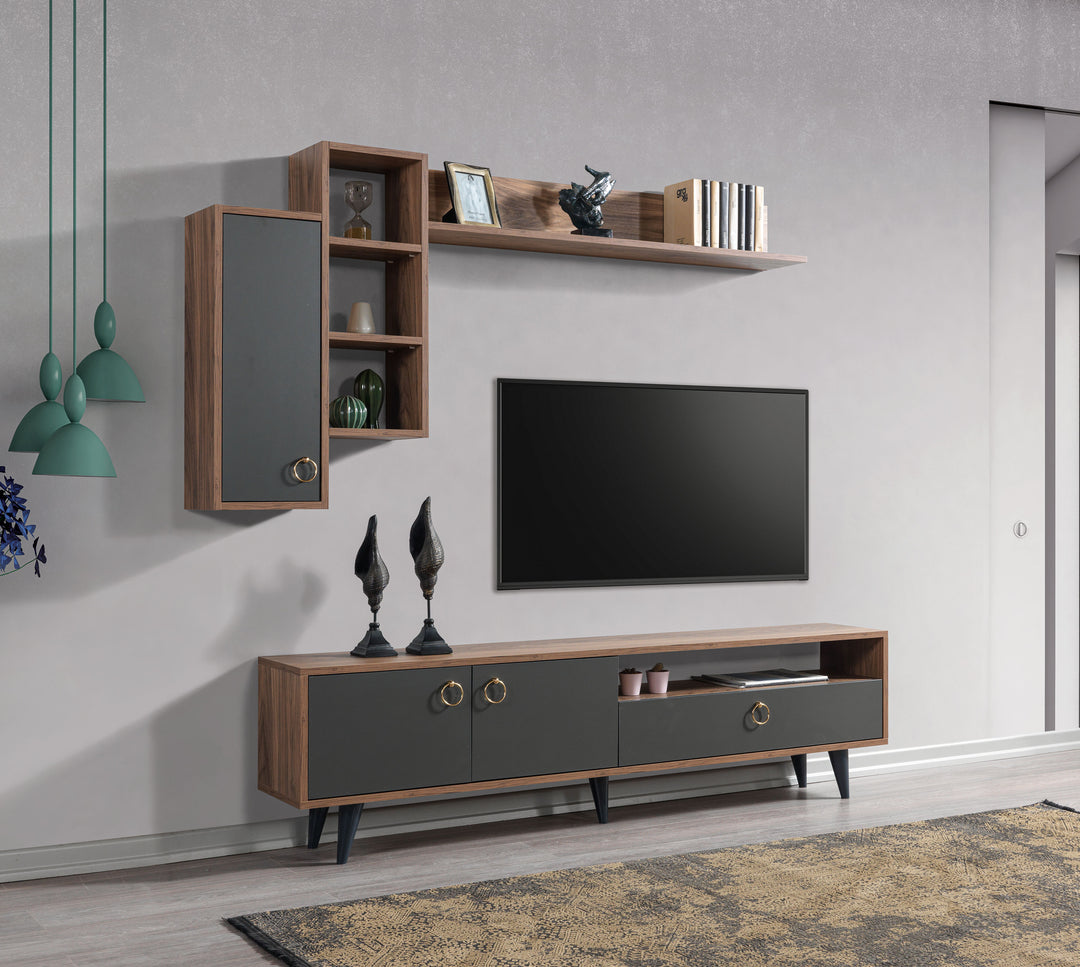 Peva Tv Unit Kaman - Anthracite