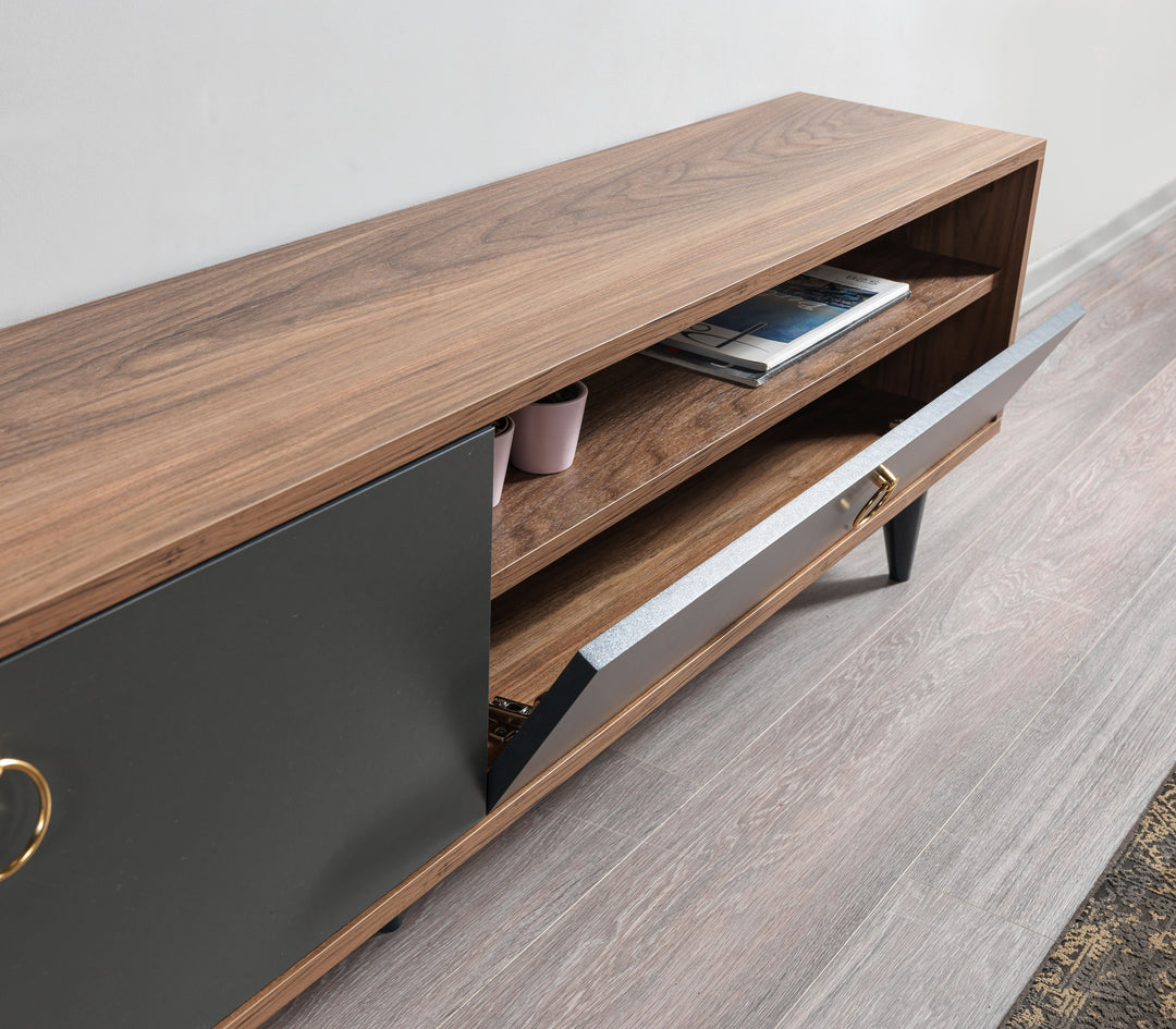 Peva Tv Unit Kaman - Anthracite