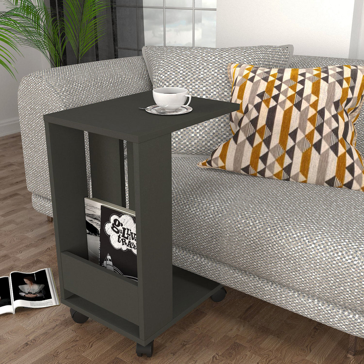 Piales Side Table Anthracite