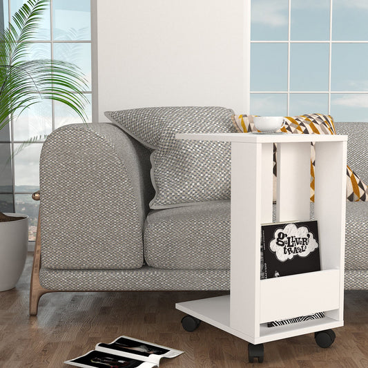 Piales Side Table White