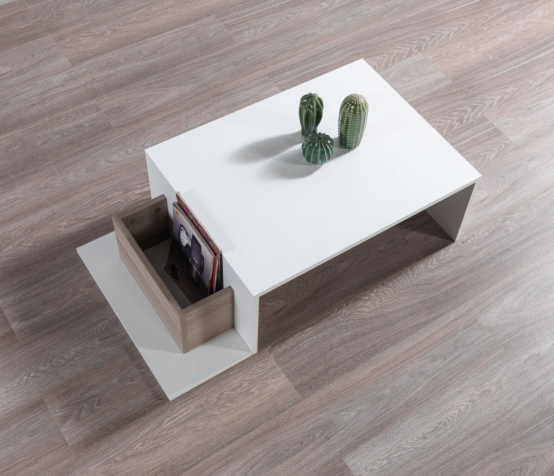 Pot Coffee Table White - Cordoba