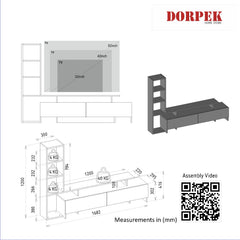 Roger Tv Stand Sapphire - Anthracite