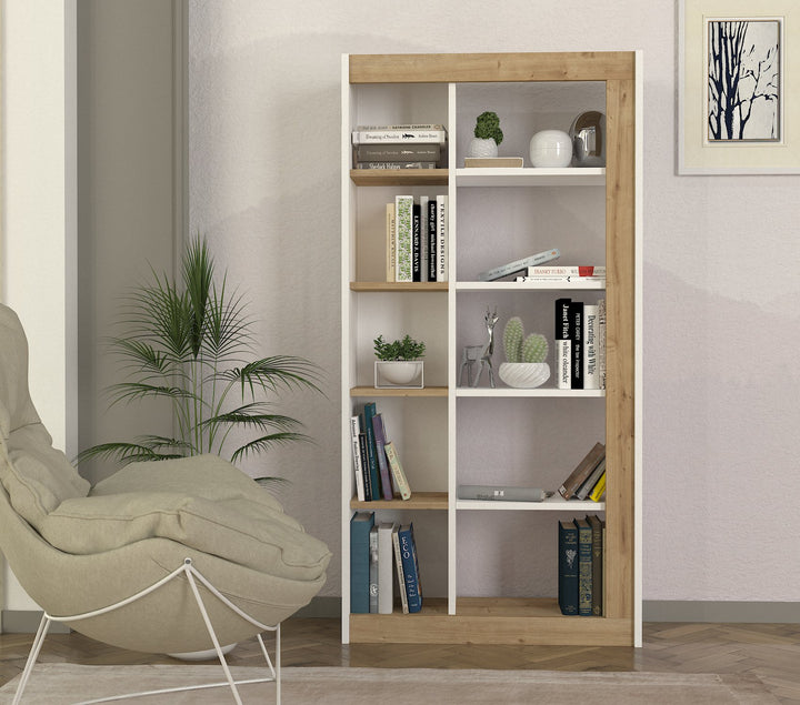 Rippina Bookcase White - Sapphire