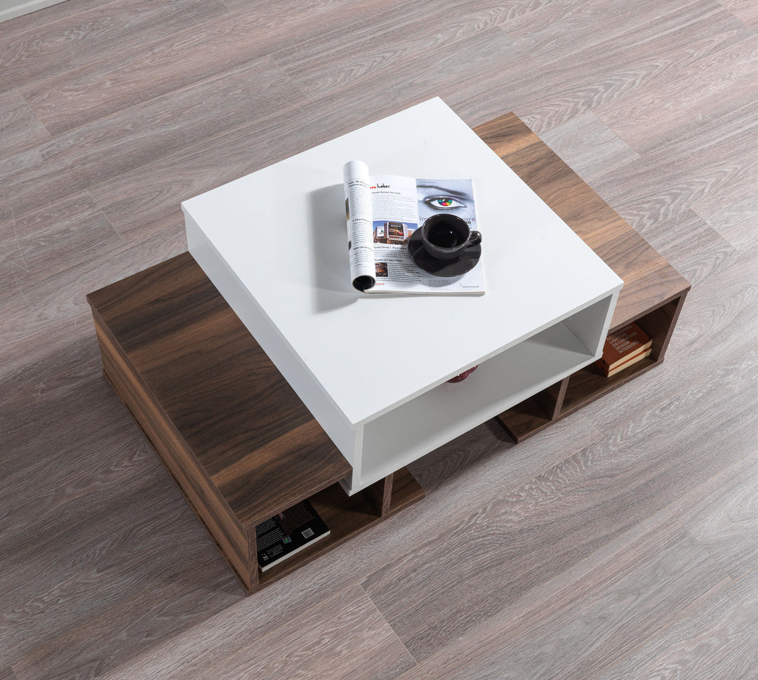 Sarafina Coffee Table White-Walnut