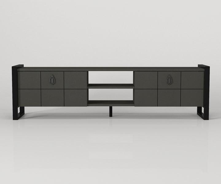 Soul Tv Stand, Anthracite Wood for TVs up to 65" - 165cm