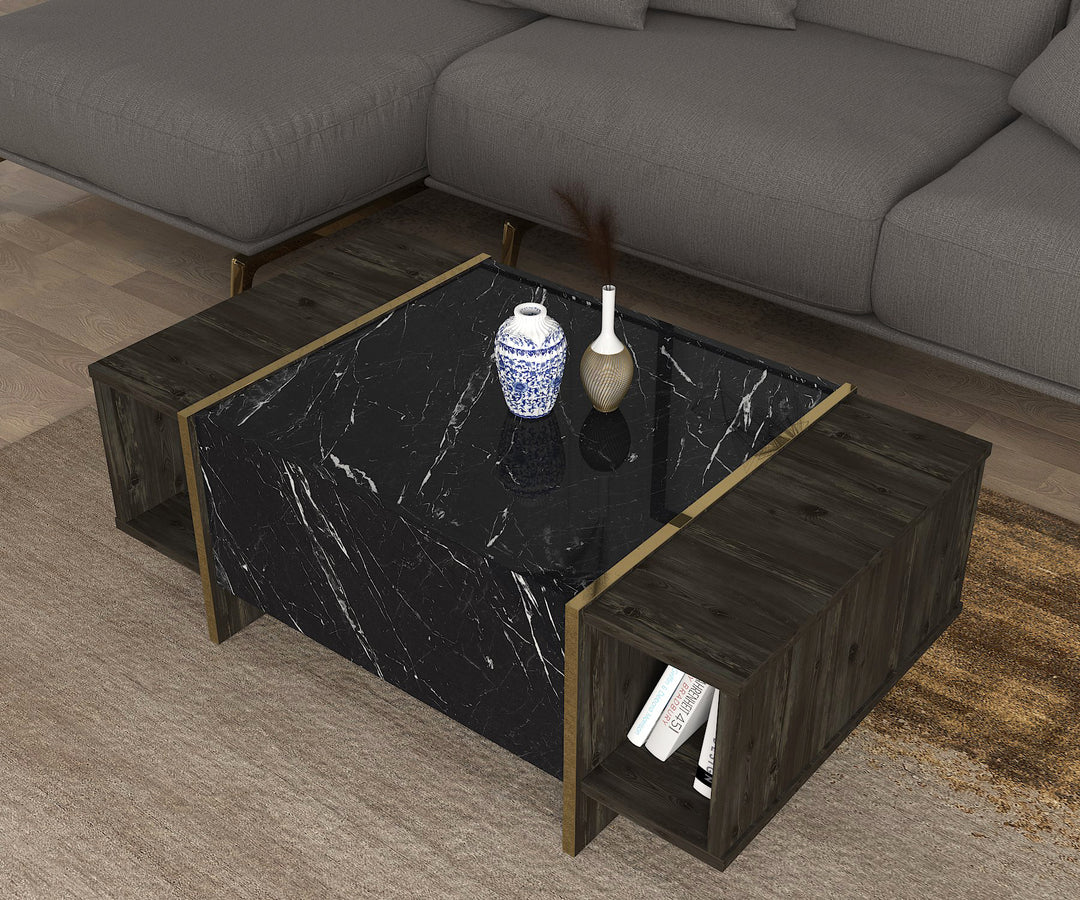 Swindon Coffee Table Rebab - Blackmarble