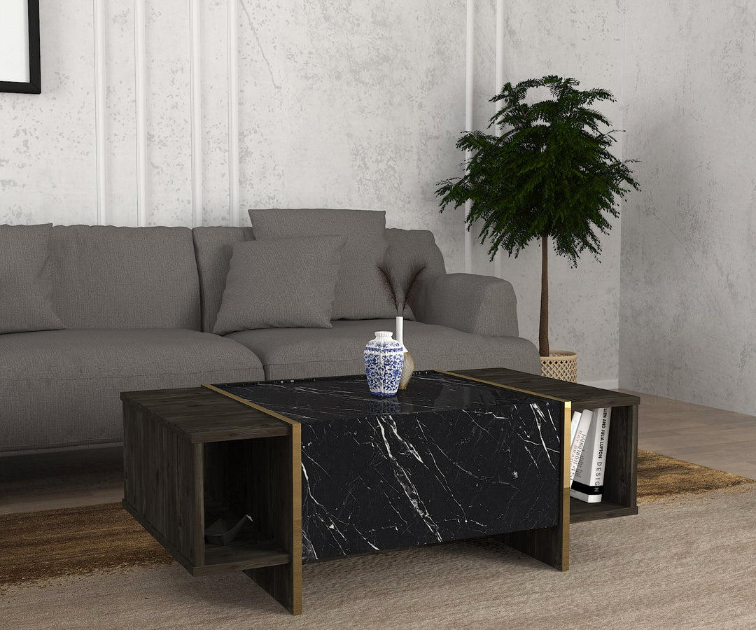 Swindon Coffee Table Rebab - Blackmarble