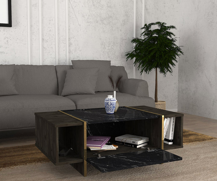 Swindon Coffee Table Rebab - Blackmarble