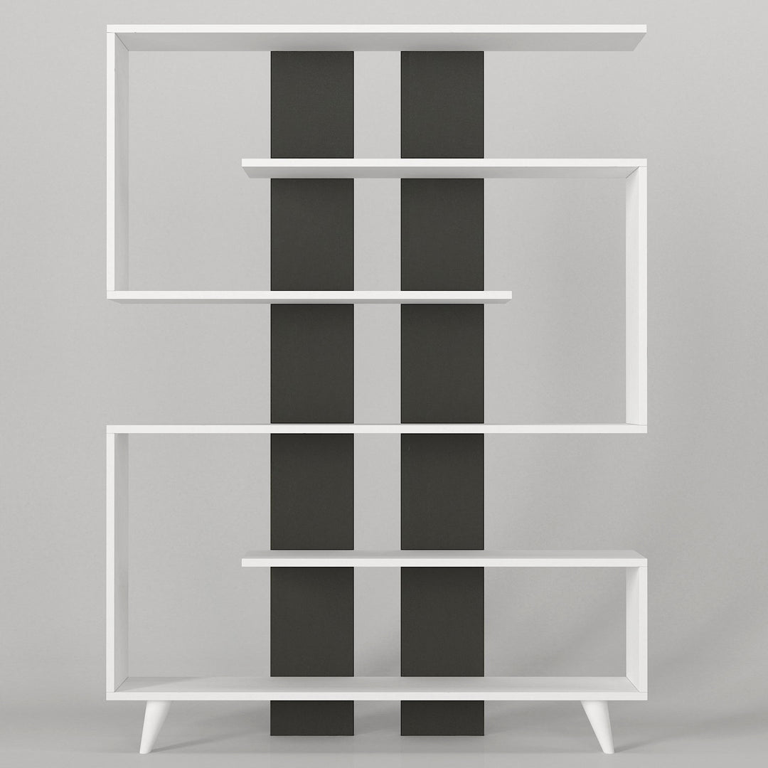 Tangen Bookcase White - Anthracite