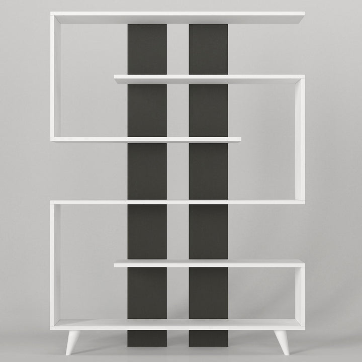 Tangen Bookcase White - Anthracite