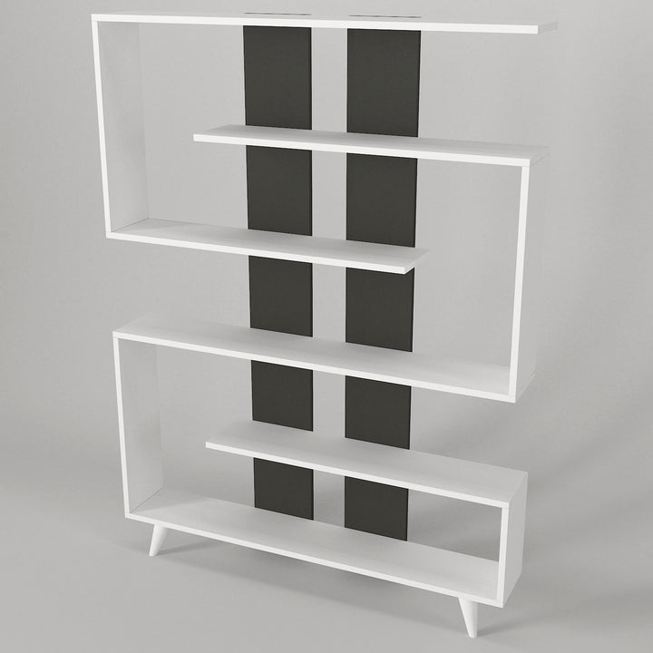 Tangen Bookcase White - Anthracite