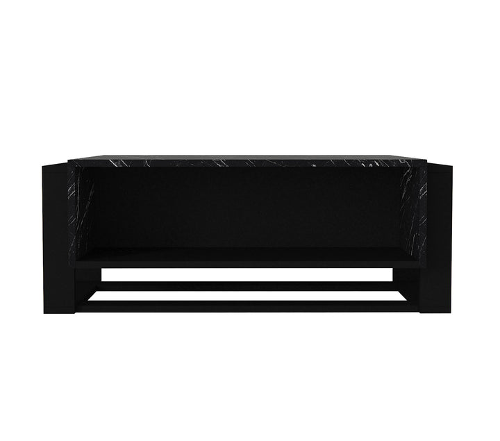 Truro Coffee Table Black Marble - Black