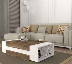 Vedar Coffee Table White-Walnut