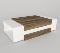 Vedar Coffee Table White-Walnut