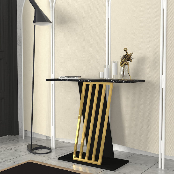 Volant Dresser Black- Black Marble