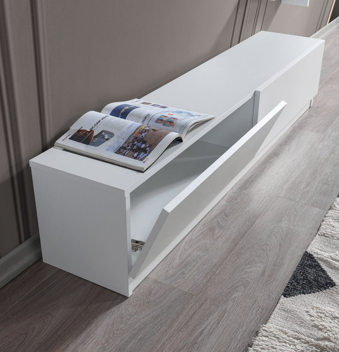 Ahenk Tv Unit White - 160cm