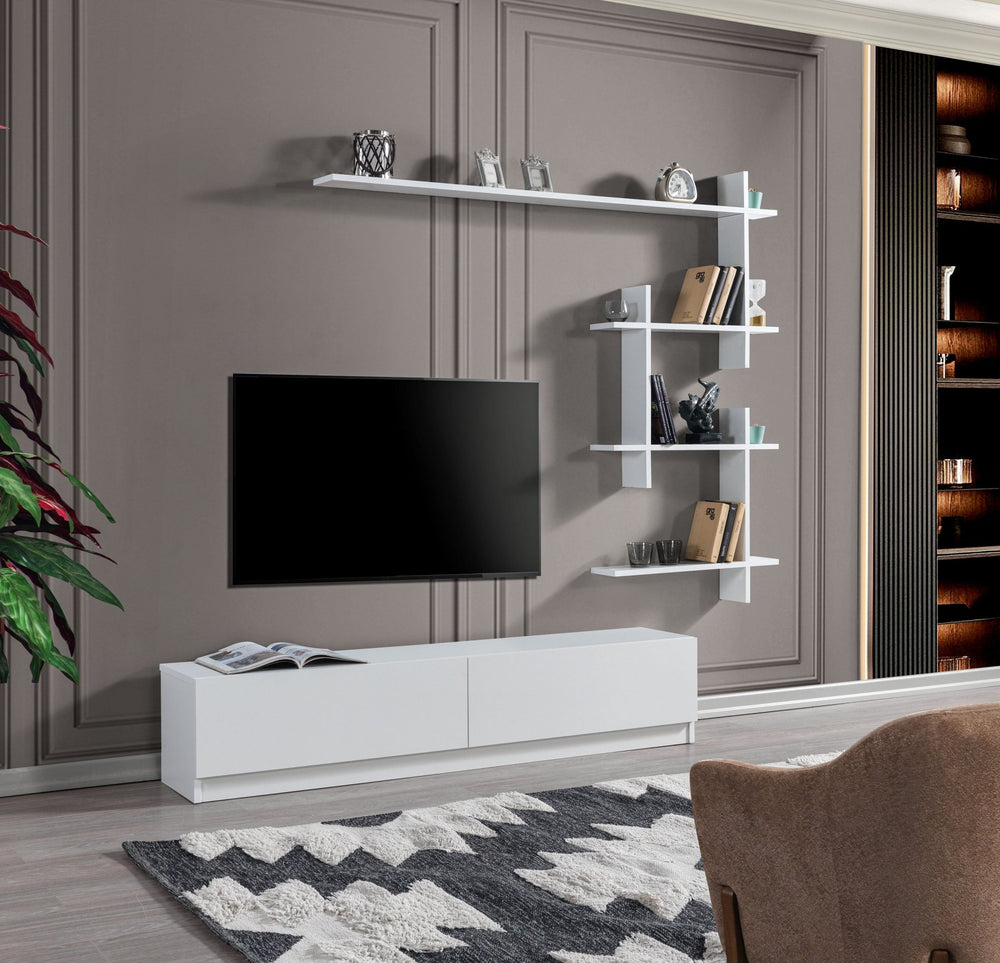 Ahenk Tv Unit White - 160cm