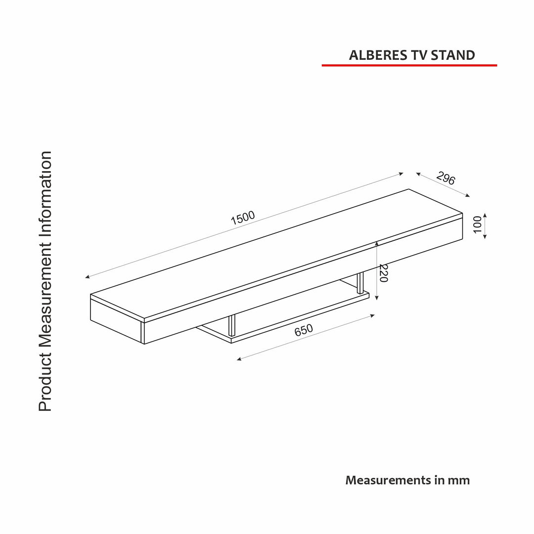 Alberes Tv Stand White