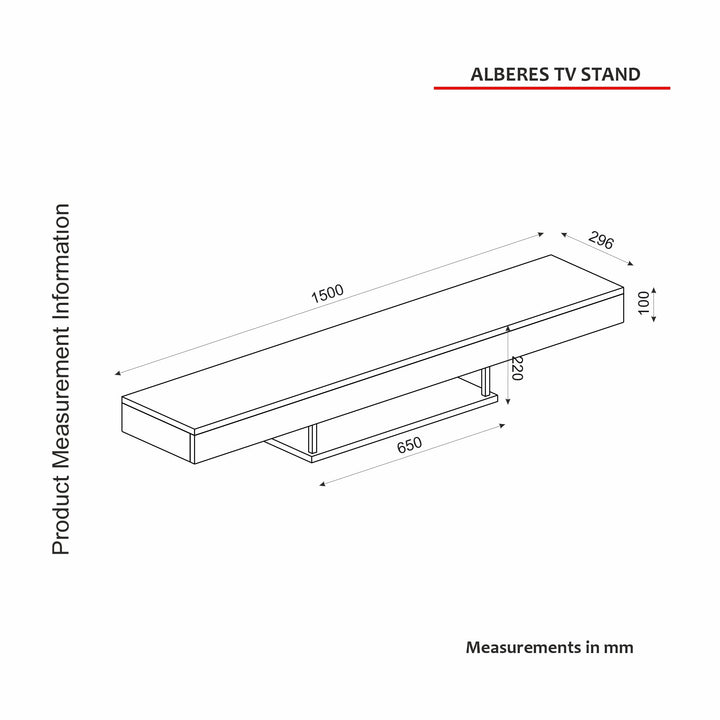 Alberes Tv Stand White